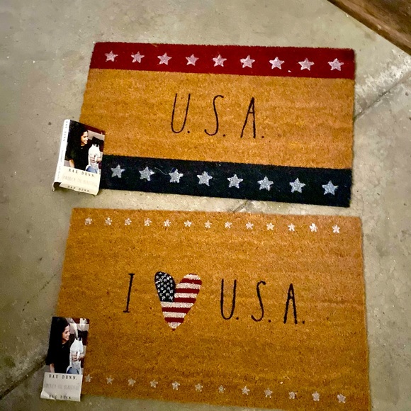 Rae Dunn USA door mats